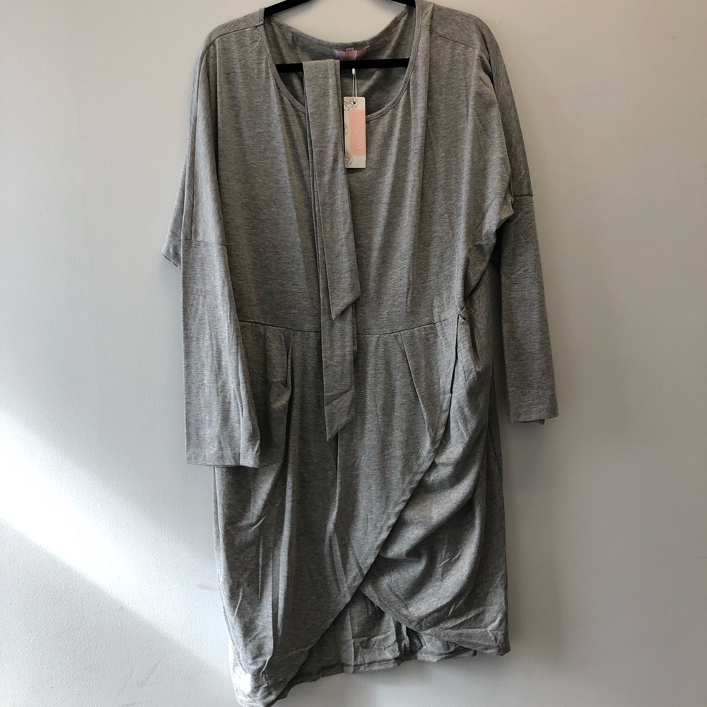 New C+D+M Collection grey dress